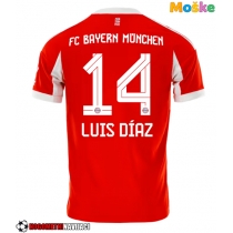 Moške Nogometnih dresov Bayern Munich Luis Diaz #14 Domači 2025-26 Kratki rokavi